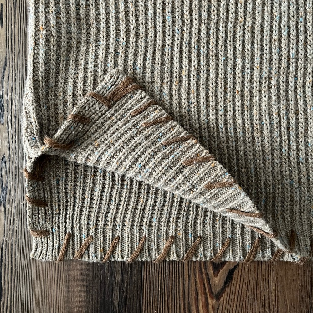 QPS Turtleneck Chunky Wool Sweater XL - Picture 8 of 13